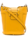 Tod's Double T Bucket Bag In Yellow