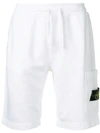 Stone Island Elasticated Waist Shorts In White