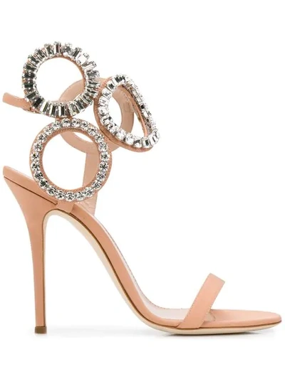 Giuseppe Zanotti Kassie Crystal Sandals In Pink