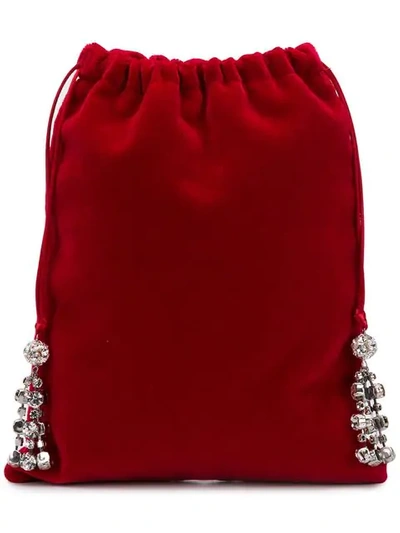 Ca&lou Embellished Mini Bag In Red