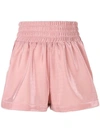 Pinko Elasticated Shorts In Pink