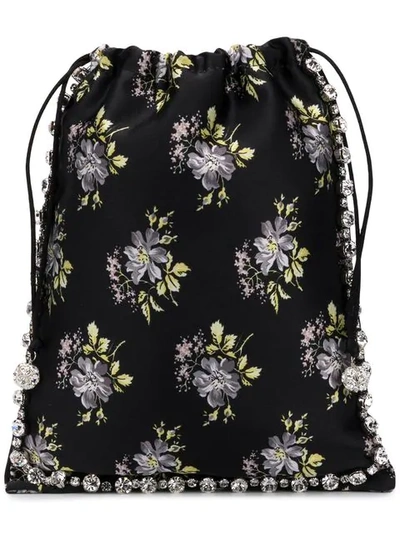 Ca&lou Floral Print Mini Bag - Black