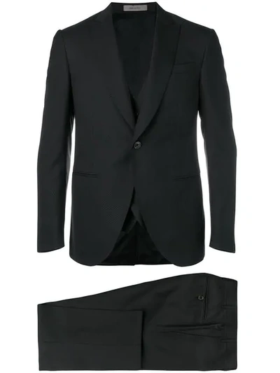 Corneliani Classic Vest Suit In Black