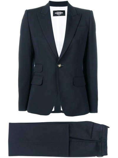 Dsquared2 Marlene Two Piece Suit In Blue