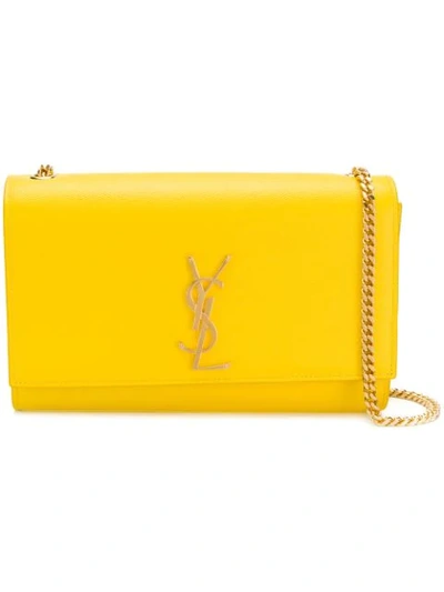 Saint Laurent Small Kate Crossbody Bag In Yellow