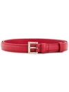 Prada Buckled Adjustable Belt In Red