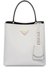 Prada Double Bucket Bag - White