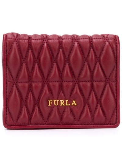 Furla Cometa Mini Wallet In Red