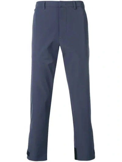 Prada Plain Tailored Trousers In Blue