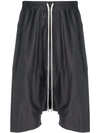 Rick Owens Baggy Fit Shorts In Grey