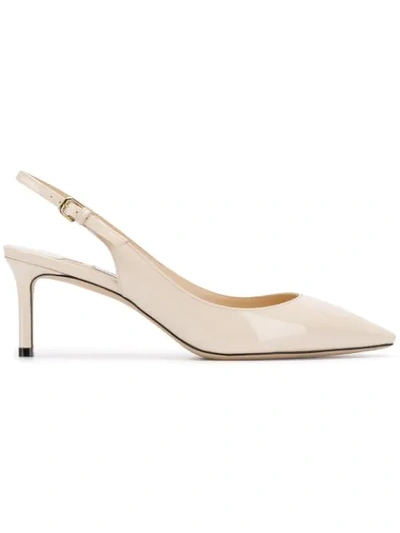 Jimmy Choo Erin 60 Slingback Pumps In Neutrals