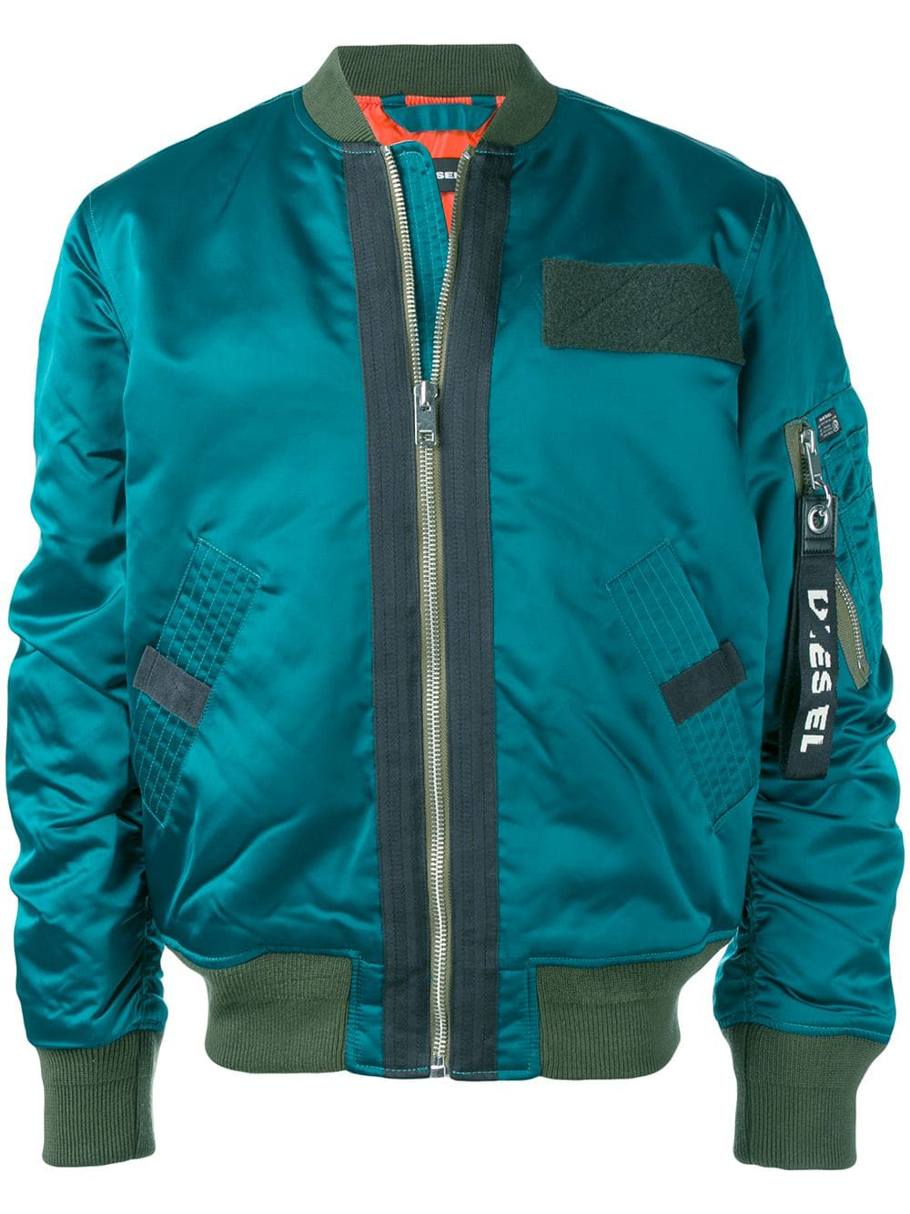 diesel green bomber jacket
