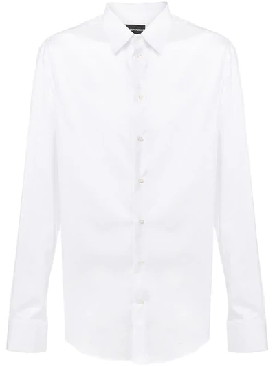 Emporio Armani Button Down Shirt In White