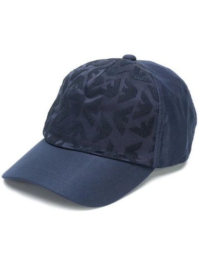 Emporio Armani Logo Hat In Blue
