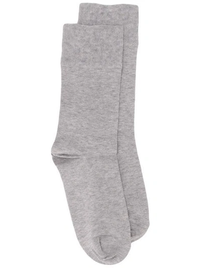 Golden Goose Logo Socks In Grey