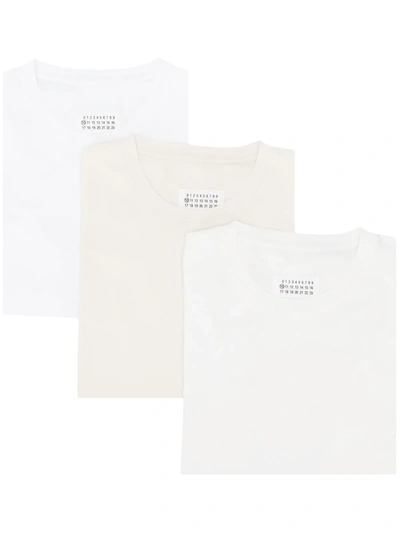 Maison Margiela Round Neck T-shirt In White