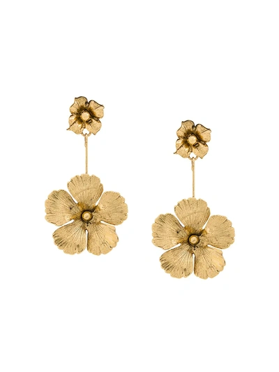 Jennifer Behr Flower Earrings In Gold
