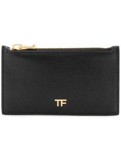 Tom Ford Logo Card Holder In Black