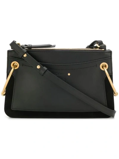 Chloé Small Roy Shoulder Bag In Black