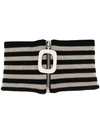 Jw Anderson Zipped Scarf In Black
