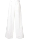 Forte Forte Side Panel Wide Leg Trousers In White
