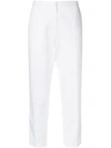 Marni Tailored Slim-fit Trousers In White