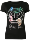 Philipp Plein Signature Embellished T-shirt - Black
