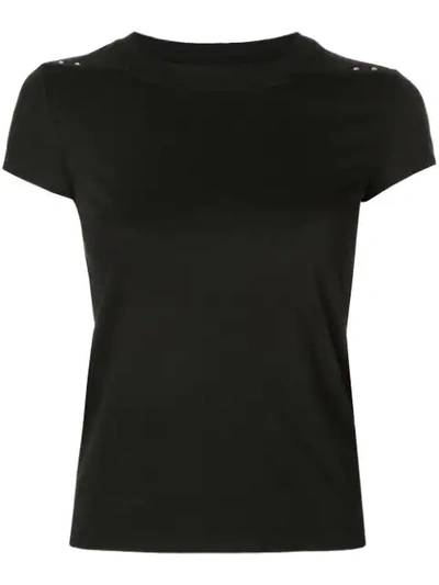 Rick Owens Micro Shoulder Studs T In Black