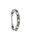 Emanuele Bicocchi Skull Bead Bracelet In Silver