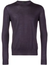 Prada Fine Knit Sweater In Purple