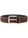 Tod's Intrecciato Belt In Brown