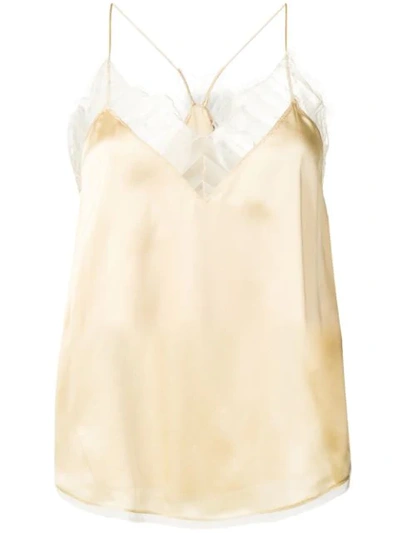 Iro Lace Trim Camisole In Neutrals