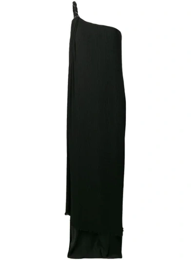 Max Mara Asymmetric Dress In Black