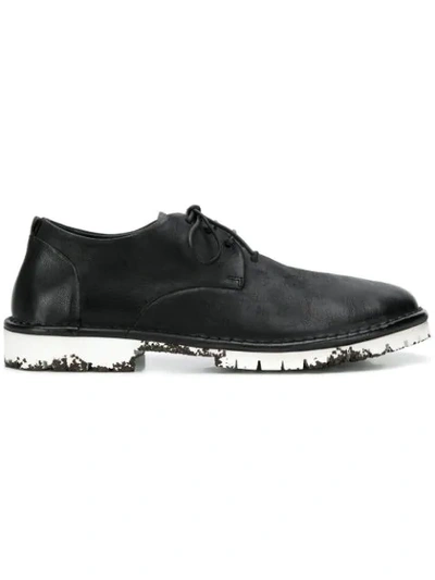Marsèll Distressed-effect Oxfords In Black