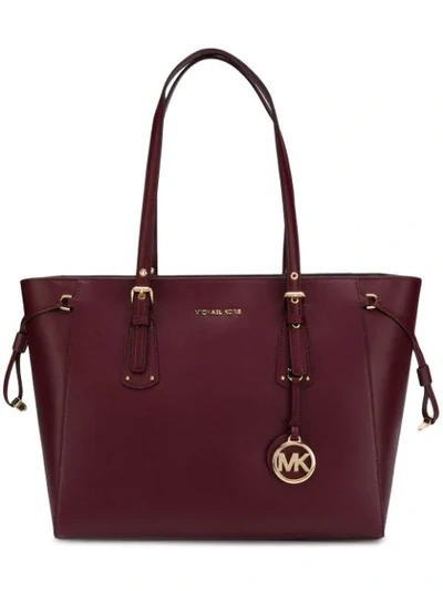 Michael Michael Kors Voyager Tote In Red