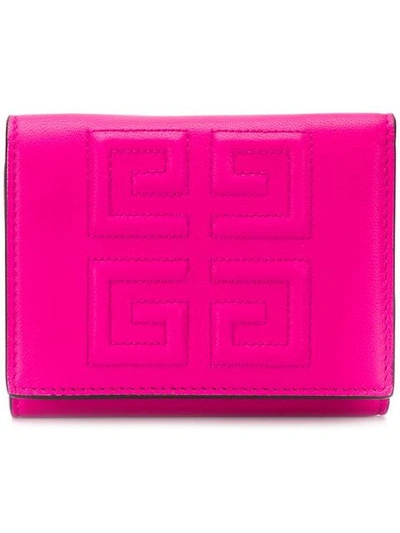 Givenchy Folded Logo Wallet In Pink