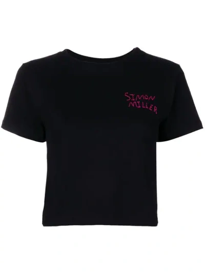 Simon Miller Embroidered T In Black