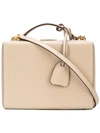 Mark Cross Mii Box Bag In Neutrals