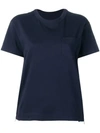 Sacai Pleated Side Panel T In Blue