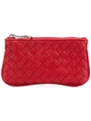 Bottega Veneta Intrecciato Weave Wallet In 6566 -china R/china R/pal