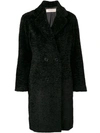 Blanca Eco Fur Coat In Black