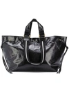 Isabel Marant Wardy Leather Shopper Bag In Black
