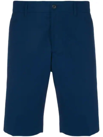 Prada Chino Style Shorts In Blue