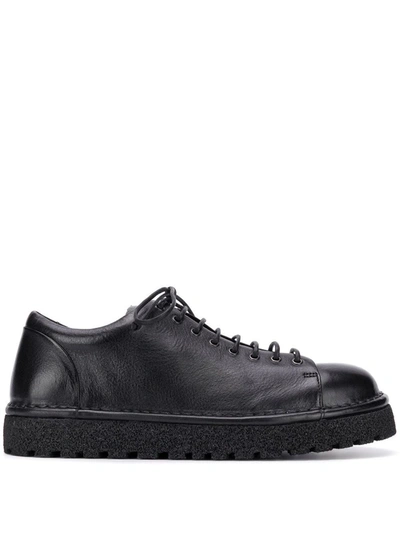 Marsèll Round Toe Lace-up Shoes In Black