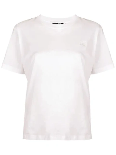 Mcq By Alexander Mcqueen Embroidered Logo T-shirt In Pink