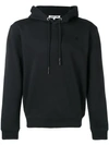 Mcq By Alexander Mcqueen Hooded Logo Sweatshirt In Black