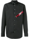 Dsquared2 Logo Print Shirt In Black