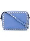 Valentino Garavani Rockstud Crossbody Bag In Blue