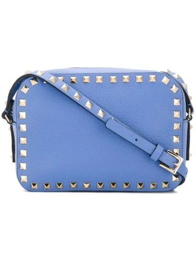 Valentino Garavani Rockstud Crossbody Bag In Blue