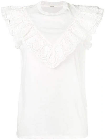 Zimmermann Lace Detailed Blouse In White